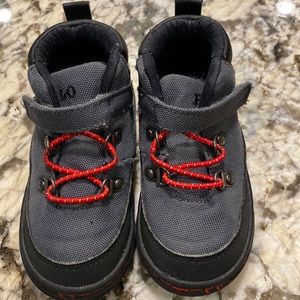 EUC Gray and black polo boots size 6C